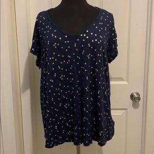 Navy blue star shirt